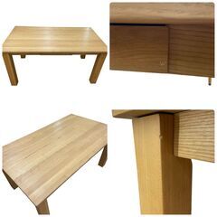 【レガストック川崎本店】大塚家具 ダイニングセット ダイニングテーブル ハイバックチェア 4脚 引き出し コンセント付の画像