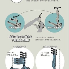 【6月限定】スクート＆ライド　2wayキックボードの画像