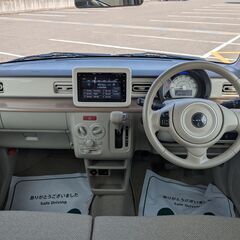 オートローン取り扱い有り☆可愛いピンクのアルトラパン　S☆全方位モニター☆ナビ☆スマートキー×2個☆レーダーブレーキサポートの画像