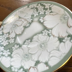ナルミ 花柄 ソーサー ケーキ皿 4点セットの画像