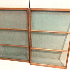 ■14277■網戸 建具 昭和レトロ アンティーク 扉 窓 木製...