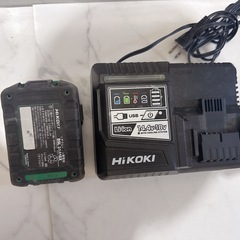 HiKOKI ハイコーキバッテリー２個　充電器
