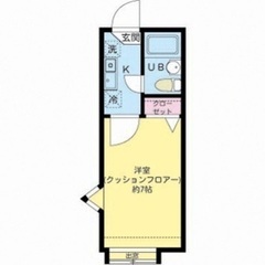🌈駅近5分💸 敷金＆礼金ゼロ🌈『シャンブル綾瀬Ｈ 107』M 1...