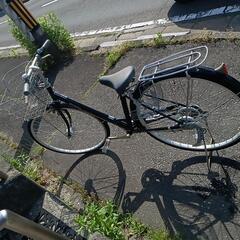 27インチギヤ付き自転車走り