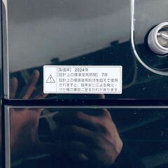 ID:sg219077 RORO 洗濯機 一人暮らし 中古 2024年製 全自動洗濯機 5.5kg ブラック 送風 乾燥機能付き YWM-T55LK  【リユース品：状態A】【送料無料】【設置費用無料】の画像