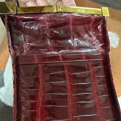 ワニ革　バッグの画像