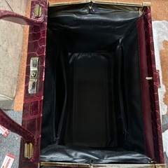 ワニ革　バッグの画像