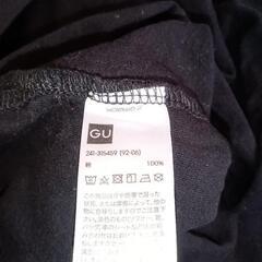 Tシャツワンピース　黒の画像