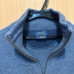 ラルフローレン ネイビー ニットセーターの画像