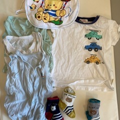 【決まりました】Lサイズおむつ&夏用衣類80の画像