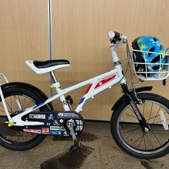 子供用自転車　マリオカート　16インチ　補助無し　ヘルメット付き...