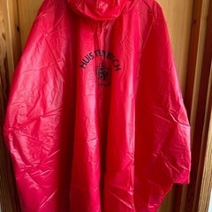 美品 長崎 ハウステンボスレインポンチョ 梅雨 レインコート 大人用 子ども用 カッパ 雨 野外フェス 雨具 男女兼用の画像