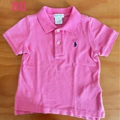 ラルフローレン ベビー　キッズ　ポロシャツ　ピンク　80 半袖