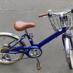 20インチ 🚲 中古 ジュニア自転車 8,980円 🔁6段切替 🔑鍵新品 💡ライト付 新規防犯登録料コミ 734の画像