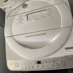 シャープ2019年製6キロ洗濯機