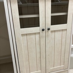 【お話し中】フレンチカントリー風キャビネット/食器棚 