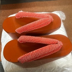 ぽっくり 下駄 全長23cmの画像