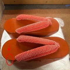 ぽっくり 下駄 全長23cmの画像