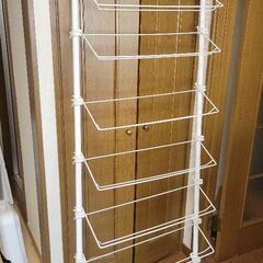 伸縮　つっぱり棒 シューズラック