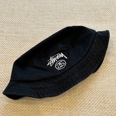 Stussy ブラック バケットハット Lサイズ