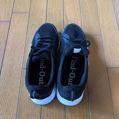 workmanブラックスニーカー24.5センチ