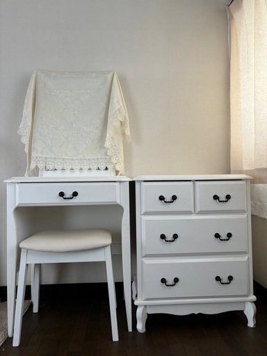 ドレッサー&収納家具 2点セット