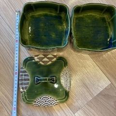 重箱　織部焼　瀬戸　お弁当　和食器の画像