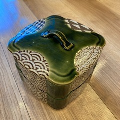重箱　織部焼　瀬戸　お弁当　和食器の画像