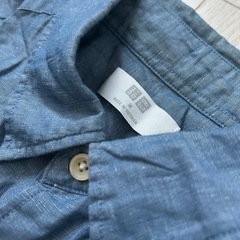 ユニクロ　メンズデニムシャツ　半袖　Mの画像