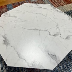 大理石風　ローテーブル