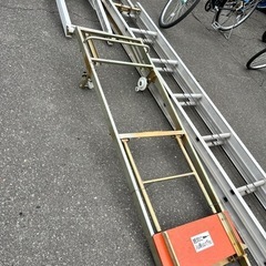 ☆現状品☆ウインチ付きハシゴの画像