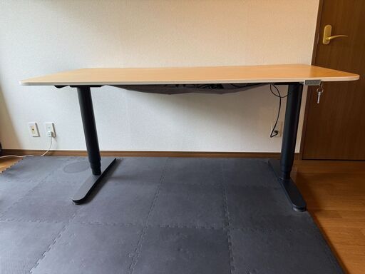 【IKEA/イケア】BEKANT ベカント 電動昇降式 160x80