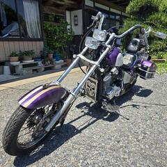 【動画有】HONDA スティード400 ロングチョッパー フルカスタムの画像