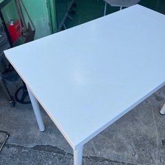 🤍IKEA  イケア　机　PCデスク　勉強机　ホワイト　白  100×60×74の画像