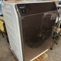 シャープ 洗濯機 ドラム式洗濯機 ヒートポンプ乾燥 左開き(ヒン...