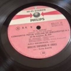 【LPレコード】（PHILIPS 835.112LY）　モーツァルト：ヴァイオリン協奏曲3番・5番/グリュミオーの画像
