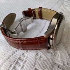 時計バンド20mm　本革ダークブラウンの画像