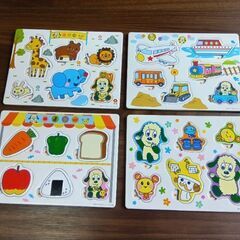 いないいないばあっ！　型はめパズル　知育玩具　4シートセット　パ...