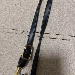 オーストリッチ風 ショルダーバッグ 黒色の画像
