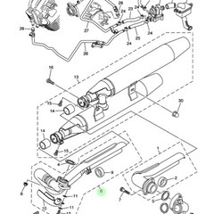 新品　ヤマハ純正　ドラッグスター1100 エキゾーストパイプアッセンブリー2 値下げ可の画像