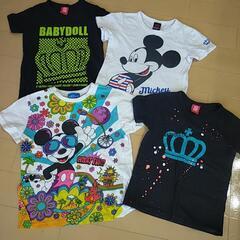 [120cm]半袖Tシャツ4枚☆ディズニー、ベビードール