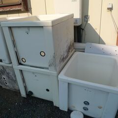 ※受付再開　【無料】浴槽　ポリバス　ダメージ　溜め水用　メダカ　...