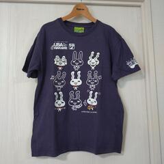 フーラリフラフラ　ウサワカメ　
半袖Tシャツ　
紫色
男女…