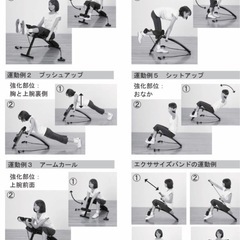 使い方色々なトレーニング器具の画像