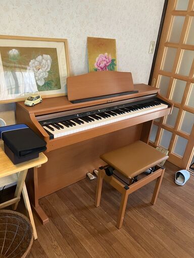 Roland ローランド 電子ピアノ HP103 ライトチェリー 88鍵盤 3本ペダル 動作OK 引取推奨 工程自在椅子付き デジタルピアノ 美品ROLAND ローランド 電子ピアノ HP103