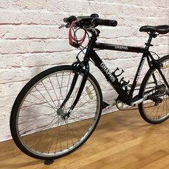 【大人用】整備済中古クロスバイク風シティ車 GRAPHIS 26インチ ブラック <自転車のオオムラ 静岡店>の画像