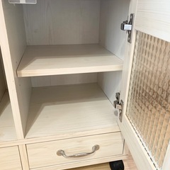 小家具　小物入れ　本立て　棚　ローラー付き　キャビネットの画像