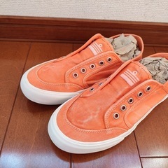 《admiral》　スリッポン/24cm オレンジ　海　夏　差し色