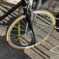 【リサイクルサービス八光】AVASTA　レトロピストバイク 固定ギア自転車　ブラック リサイクルサービス八光】AVASTA レトロピストバイク 固定ギア自転車