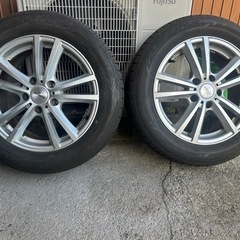アルミホイール　16インチ　タイヤ付きの画像